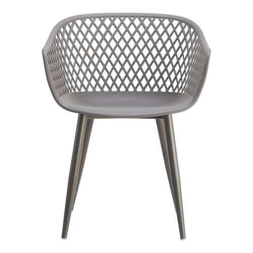 Piazza Outdoor Chair Grey (Set of 2) by Moe's Home Collection