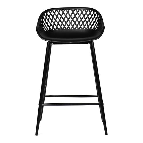 Piazza Outdoor Counter Stool Black by Moe's Home Collection