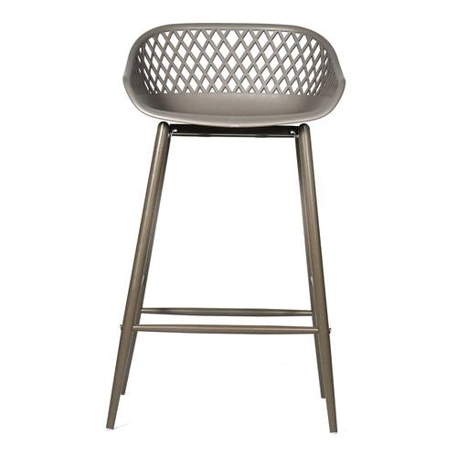 Piazza Outdoor Counter Stool Grey by Moe's Home Collection