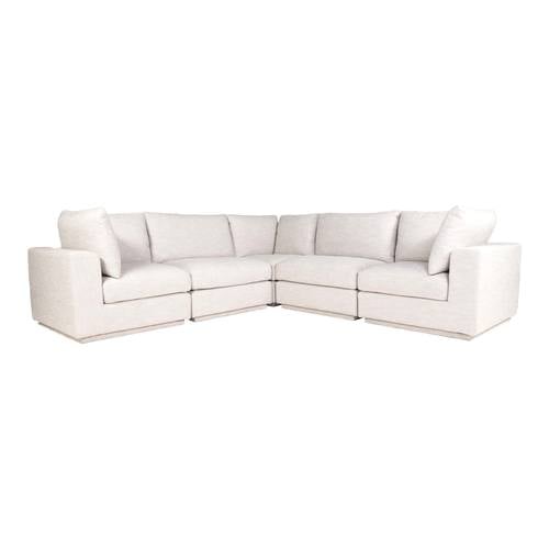 Justin Classic L Modular Sectional Taupe by Moe's Home Collection