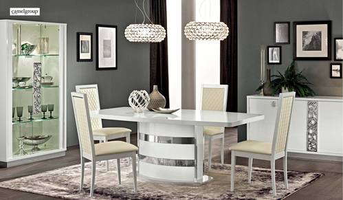 Roma White Side Chair (Set of 2) by ESF