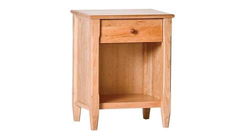 Shaker 1 Drawer Nightstand Natural by Comfort Pure