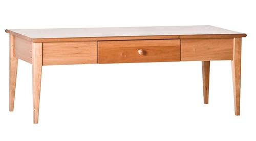 Shaker Cocktail Table with Drawer Natural by Comfort Pure