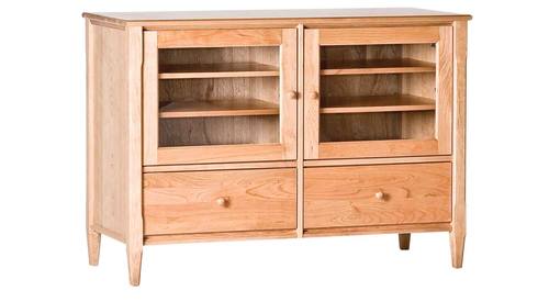 Shaker 50 Inch Deluxe Media Cabinet Natural by Comfort Pure