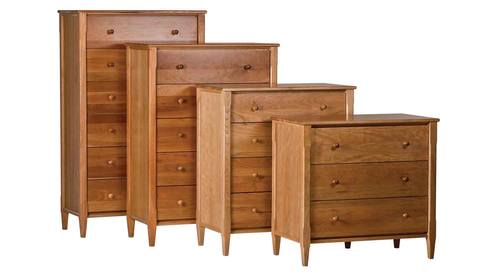 Shaker 5 Drawer Chest Natural by Comfort Pure