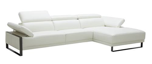 Fleurier Leather Sectional White by J&M Furniture