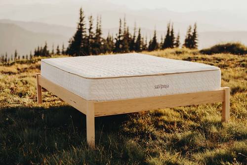 The Afton Natural Platform Bed by Savvy Rest