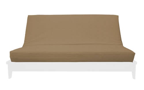 Samantha Sand Chenille Texture Futon Cover by Prestige