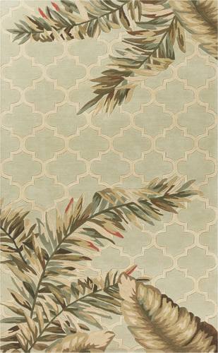 Sparta Sage Tropical Mosaic Area Rug by KAS Rugs