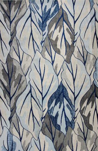 Stella Grey/Navy Visions Area Rug by KAS Rugs
