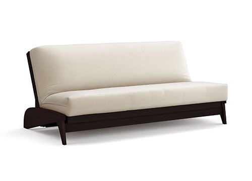 Futon Frame - Full Size - Dillon Black Walnut Wall Hugger by Strata Furniture
