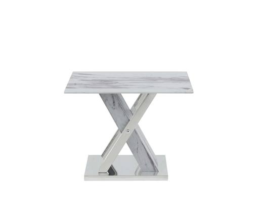 T1274E Glass & Marble End Table by Global Furniture