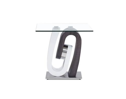 End Table T4127E White/Gray by Global Furniture