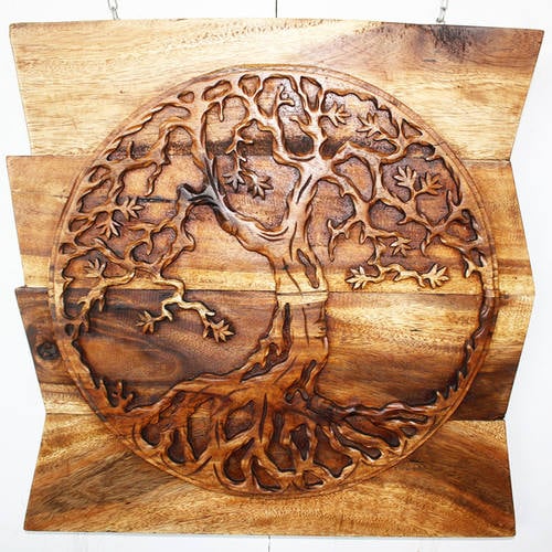Tree of Life Walnut Panel 24 Inch by Strata