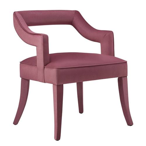 Tiffany Pink Slub Velvet Chair by TOV Furniture