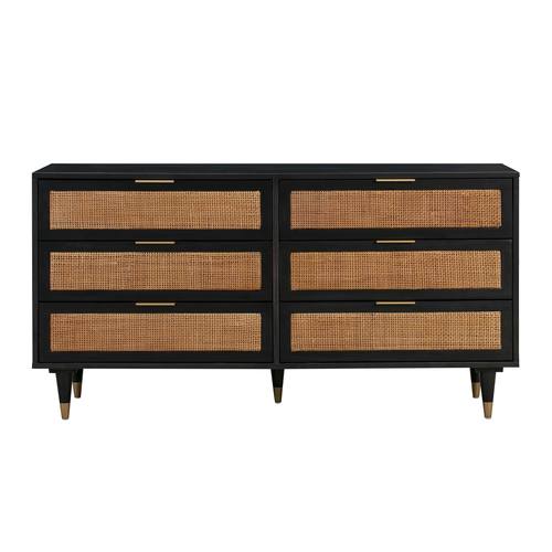 Sierra Noir 6 Drawer Dresser by TOV Furniture