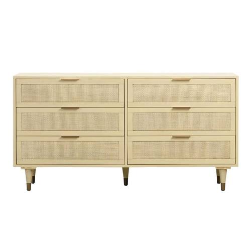 Sierra Buttermilk 6 Drawer Dresser by TOV Furniture