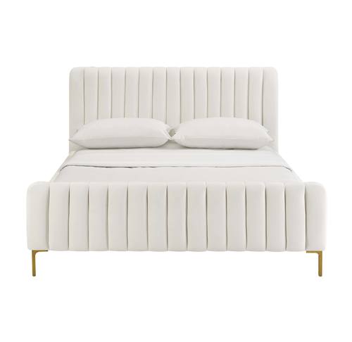 Angela Cream Queen Bed by TOV Furniture