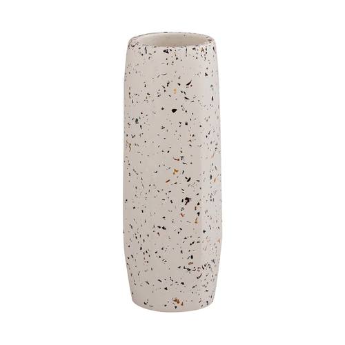 Terrazzo White Vase Medium Skinny by TOV Furniture