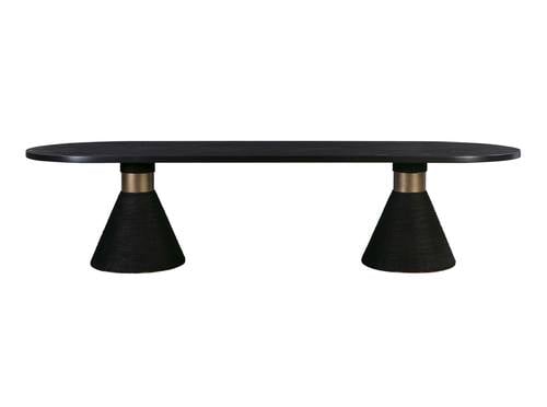 Rishi Black Rope Dining Table by TOV Furniture