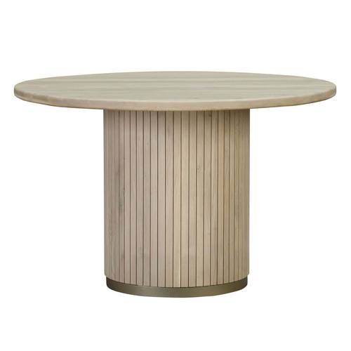 Chelsea Ash Wood Round Dining Table by TOV Furniture