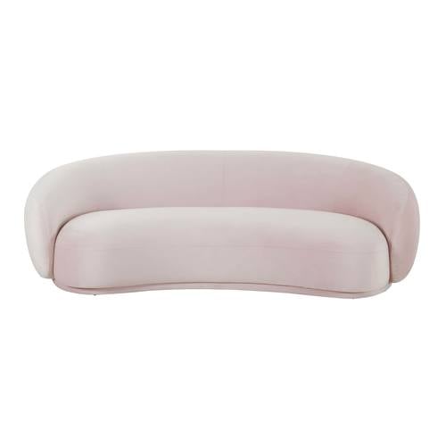 Kendall Blush Velvet Sofa by TOV Furniture