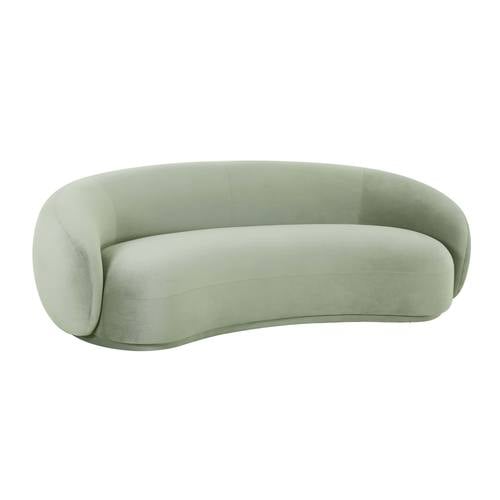 Kendall Moss Green Velvet Sofa by TOV Furniture