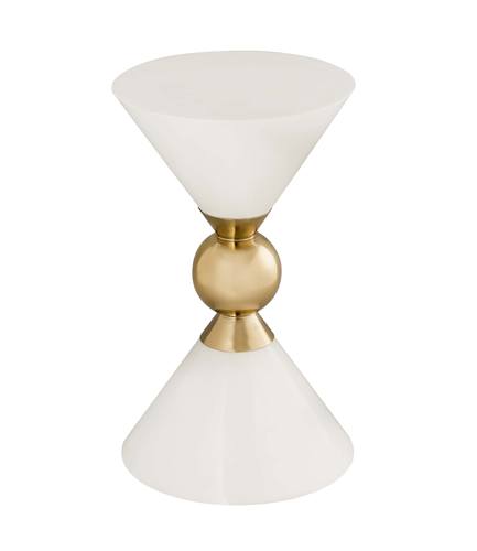 Balhi White Side Table by TOV Furniture