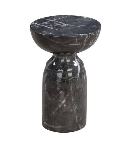 Rue Black Marble Side Table by TOV Furniture