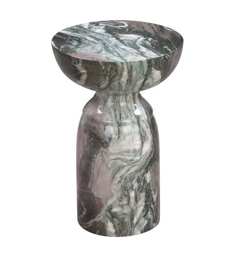 Rue Gray and Blush Marble Side Table by TOV Furniture