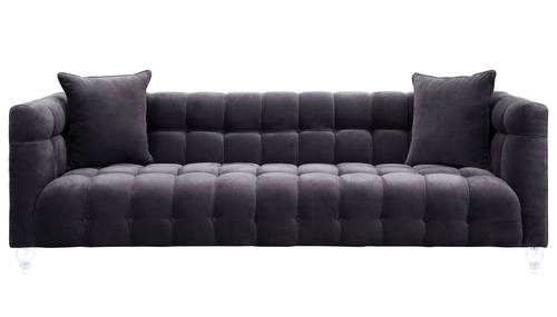 Bea Gray Velvet Sofa by TOV Furniture