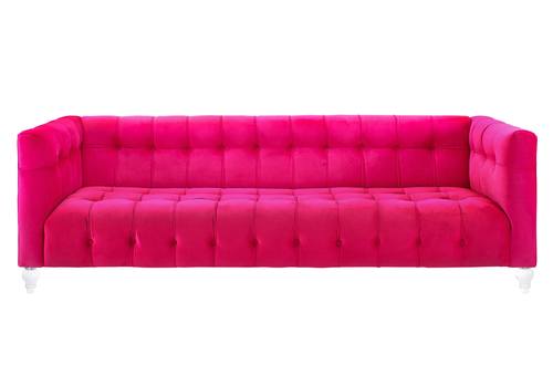 Bea Pink Velvet Sofa by TOV Furniture