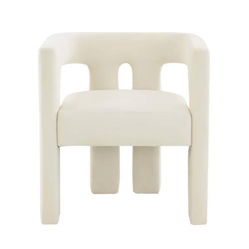 Sloane Cream Velvet Chair by TOV Furniture