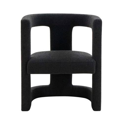 Ada Black Boucle Chair by TOV Furniture