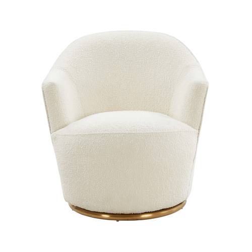 Skyla Boucle Swivel Chair by TOV Furniture