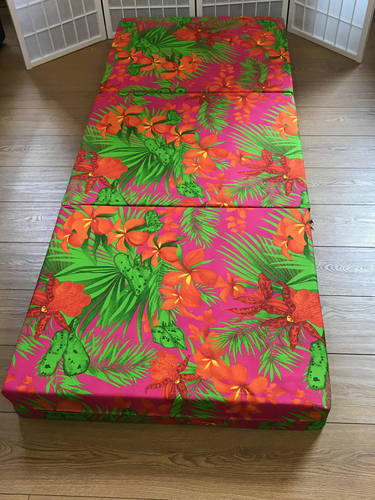 Unifoam Bench/Sleeper Cotton Print Safari by Prestige Furnishings