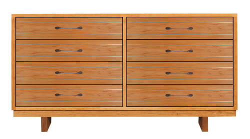 Cable Crossing Wood 8-Drawer Wide Dresser by Vermont Furniture Designs