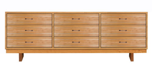 Cable Crossing Wood 9-Drawer Dresser by Vermont Furniture Designs