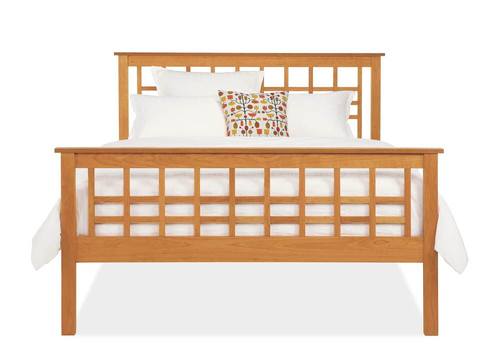 Craftsman Wood Bed w/High Foot by Vermont Furniture Designs