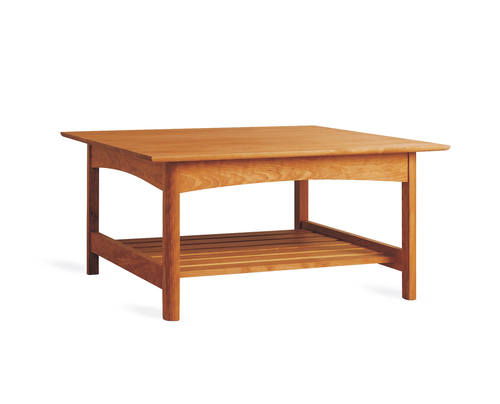 Craftsman Wood Square Coffee Table by Vermont Furniture Designs