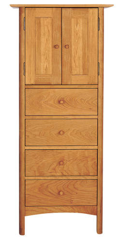 Horizon 4-Drawer Tall Storage Chest by Vermont Furniture Designs