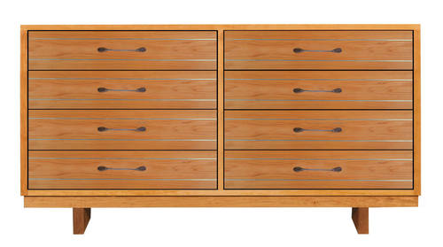 Skyline Wood 8-Drawer Wide Dresser by Vermont Furniture Designs