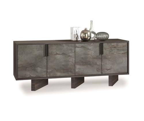 Nova Domus Amsterdam - Modern Grey Volcano & Eucalyptus Oak Buffet by VIG Furniture