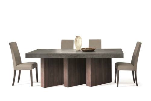 Nova Domus Amsterdam - Modern Grey Volcano & Eucalyptus Oak Dining Table by VIG Furniture