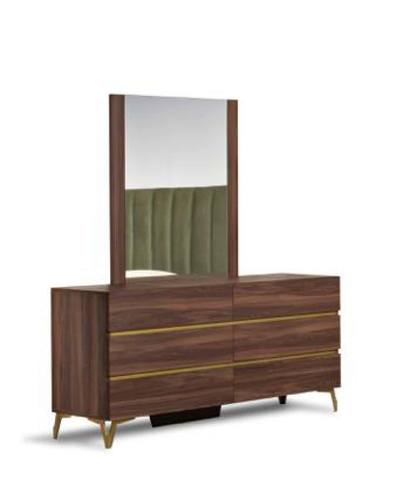 Nova Domus Calabria Modern Walnut Mirror by VIG Furniture