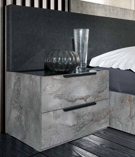 Nova Domus Ferrara - Modern Volcano Oxide Grey Nightstand by VIG Furniture