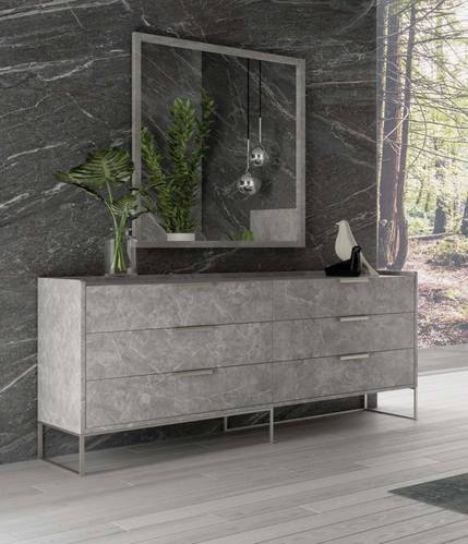Nova Domus Marbella - Italian Modern Grey Marble Dresser by VIG Furniture