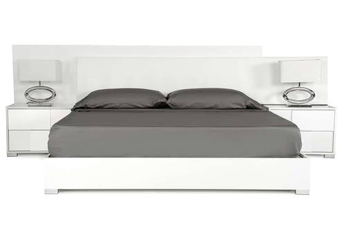Modrest Monza Italian Modern White Bed by VIG Furniture