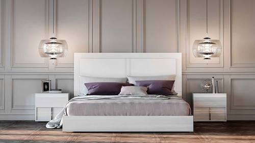 Modrest Nicla Italian Modern White Bed by VIG Furniture
