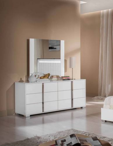 Modrest San Marino Modern White Mirror by VIG Furniture